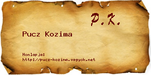 Pucz Kozima névjegykártya